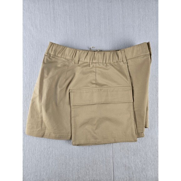 ZARA Women Beige Cargo Skirt Shorts Utility Style Size M - Picture 6 of 8